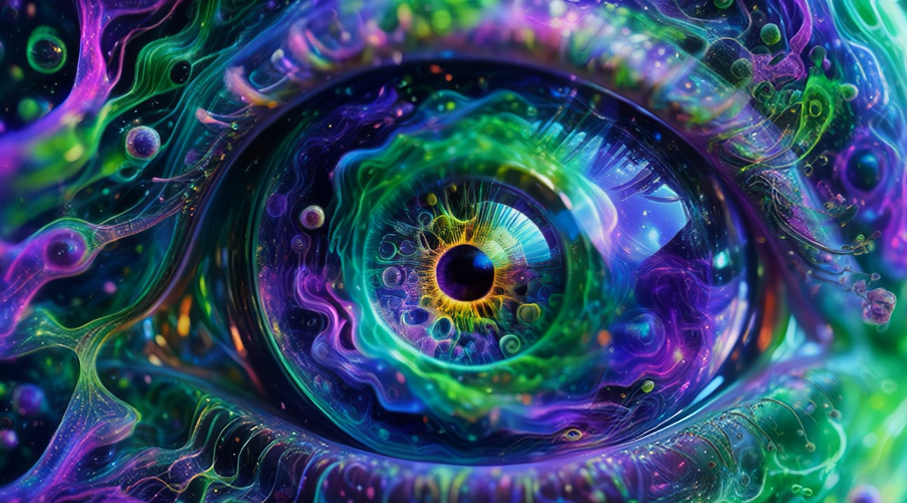 Microscopic Wonderland for LSD Trips